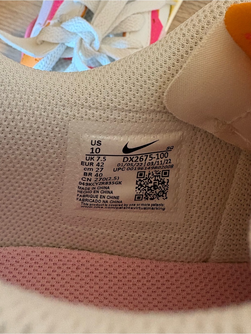 Nike Air Force 1 Fontanka Leather Womens Sneaks Size 10 - Picture 8 of 9